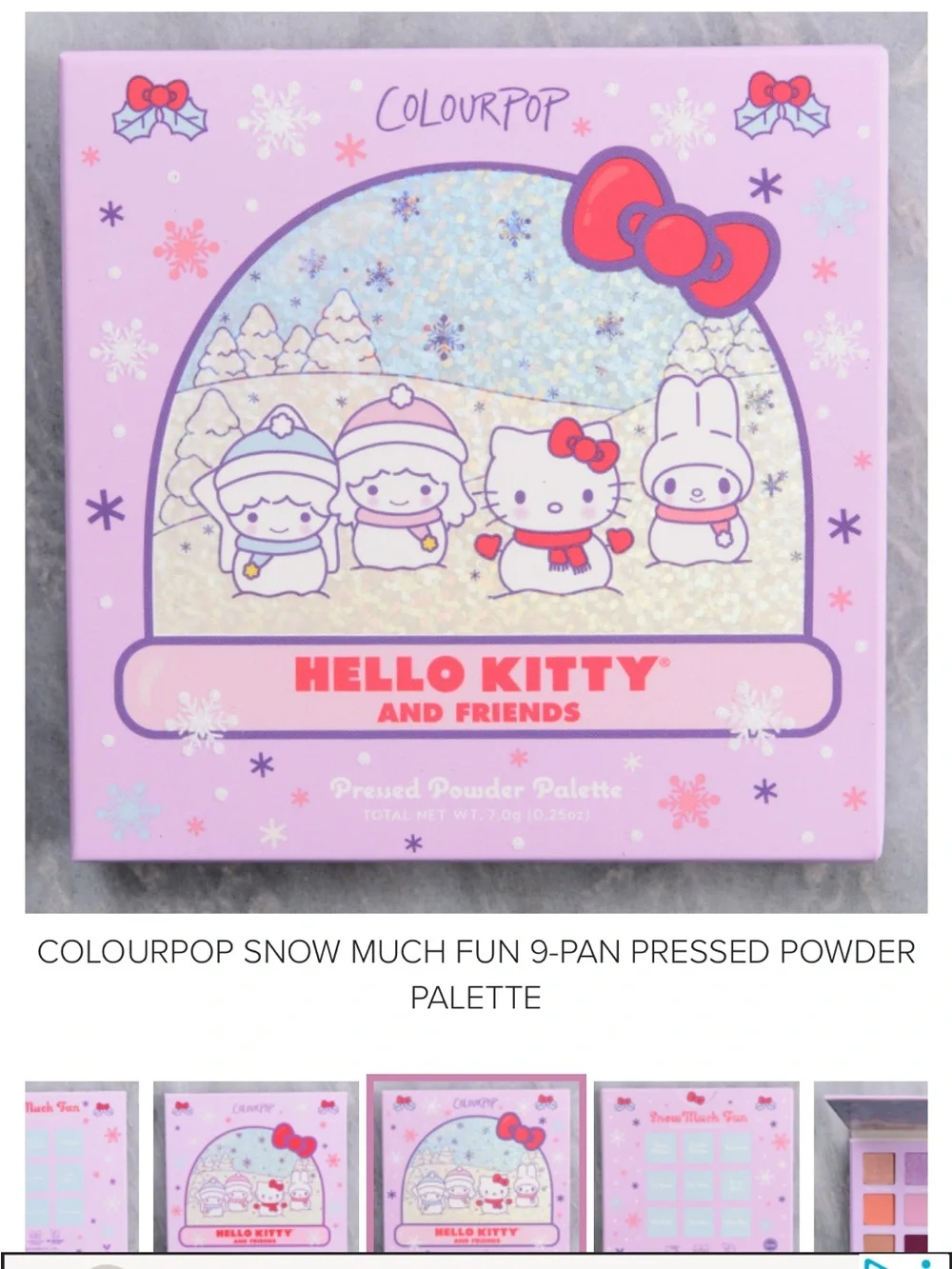 🆕❄️ ‘Snow Much Fun’ Palette - Hello Kitty x Colourpop - Eyeshadow Palette